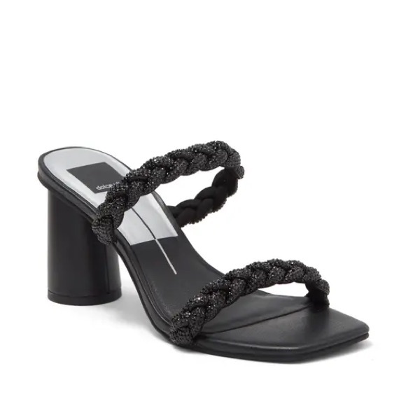 Dolce Vita Nairi Rhinestone Sandal  - Black 6.5 - Picture 2 of 2